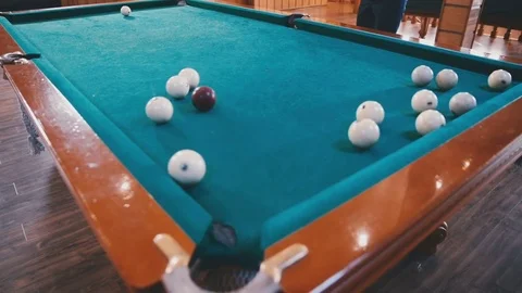 Man is striking the ball Stock Footage 81543930