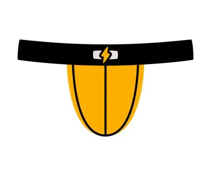 Man Strings Underpants and Underwear Colorful Clothing Vector Illustration イラスト素材