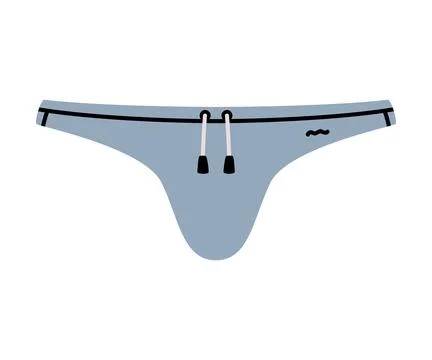 Man Strings Underpants and Underwear Colorful Clothing Vector Illustration イラスト素材