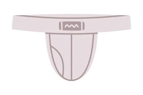 Man Strings Underpants and Underwear Clothing Vector Illustration 스톡 일러스트