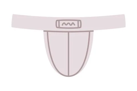 Man Strings Underpants and Underwear Clothing Vector Illustration 스톡 일러스트