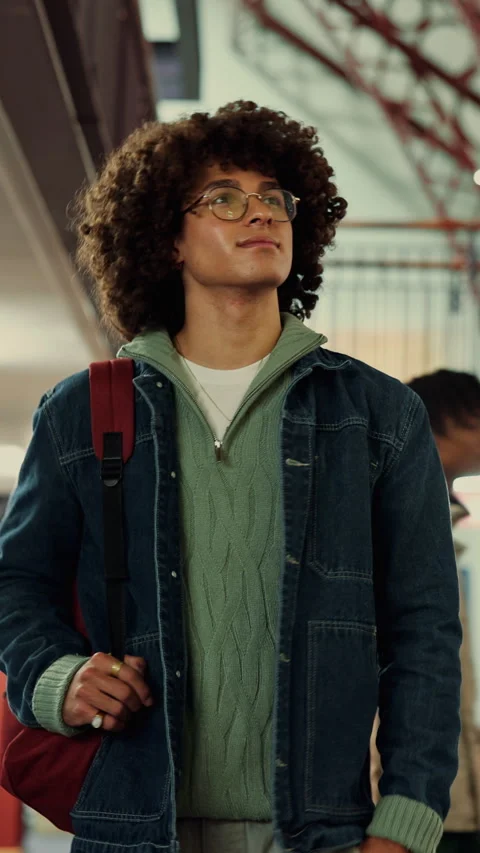 Man, student and walk with backpack on campus for education, study material and Stock Footage 335805581