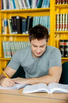 Man studying Foto stock