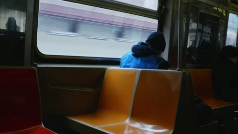 Man on Subway 02 Video stock 231265948