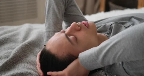 Man suffering from sleeping disorder Video stock 149974291