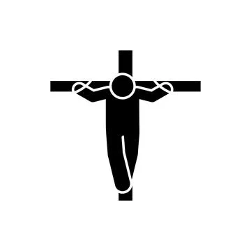 Man suicide dead kill hang icon. Element of pictogram death illustration Stock Illustration
