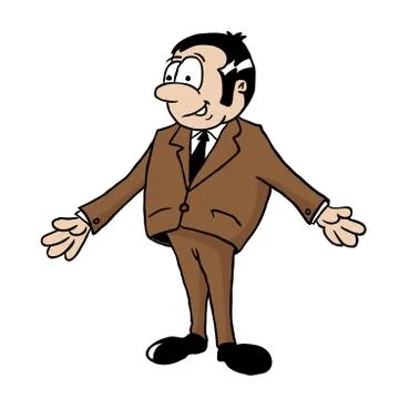 Man in suit Stock Illustration