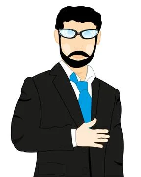 Man in suit Stock Illustration