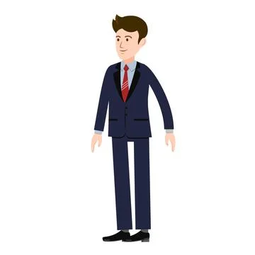 A man in a suit Stock Illustration