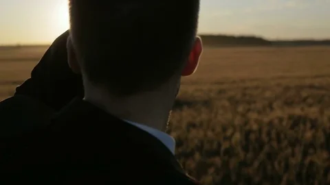 Man in suit looking forward at his future Stock Footage 71922155