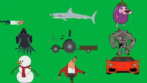 Man suit is lying down floor shark green background illustration purple. Stock Footage 310563342