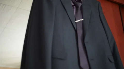 Man suit in the room Video stock 59975351