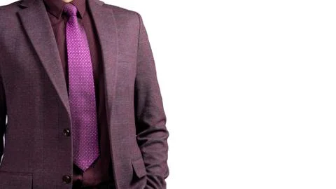 Man in suit on a white background. studio shot Фото