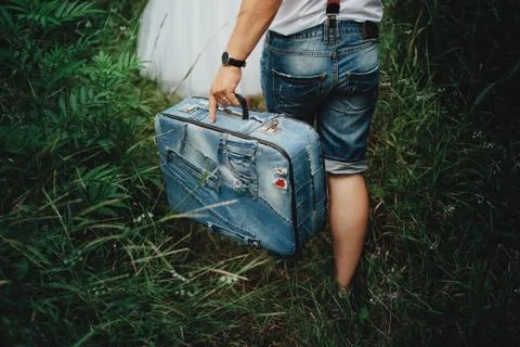 Man with suitcase	 Stock Photos