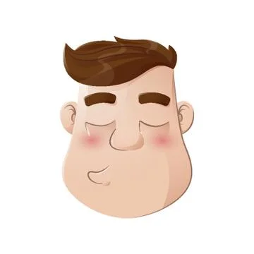Man With Sulky Face Stock Illustration