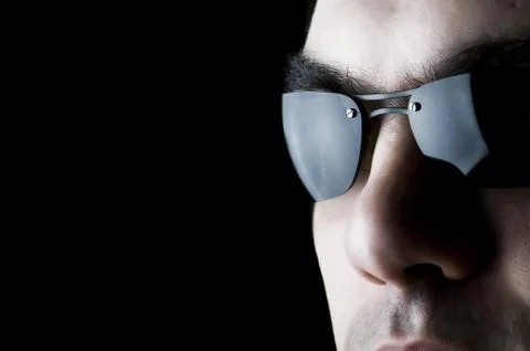 Man in sun glasses Stock Photos