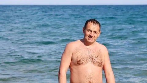 Man sunbathing Stock Photos