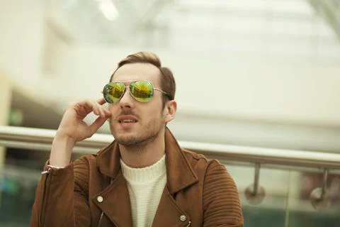 A man in sunglasses Stock Photos