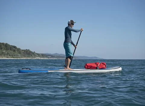 Man on SUP 스톡 사진