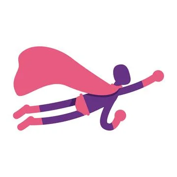 Man with superhuman abilities semi flat color vector character 스톡 일러스트