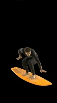 Man on surfboard. Stock Footage 79703