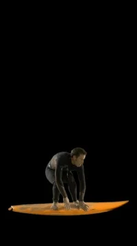 Man on surfboard. Stock Footage 79735