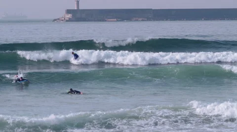Man surfing in 4k Stock Footage 45660240