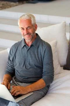 Man surfing the web Stock Photos