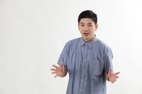 Man with surprised expression Stock-Fotos