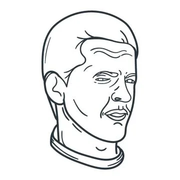 Man With Suspicious Expression Stock-Illustration