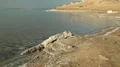 Man swim in Dead Sea, Jordan HD Footage