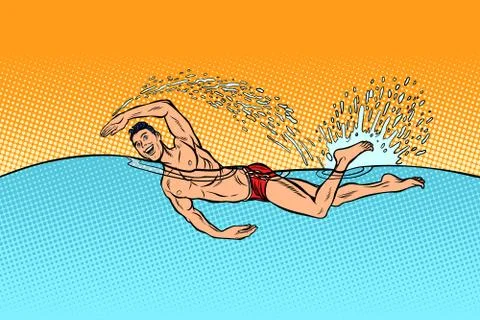 Swimmer Stock Illustrations – 21,752 Swimmer Stock Illustrations