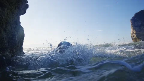 A man is swimming in the ocean Stock Footage 298271257