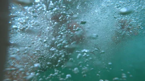 Man is swimming in the sea with action camera. Stock Footage 289728486
