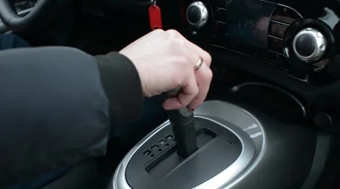  Man switch lever automatic transmission Nissan Stock Footage 59439482