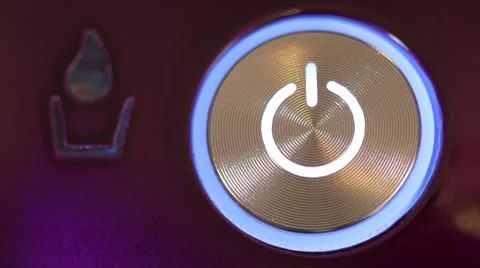 Man switchi on button - no color grading Stock-Footage 61139870