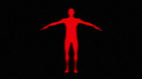 Man T Pose - Retro Element Pack (RED) Stock Footage 151177717