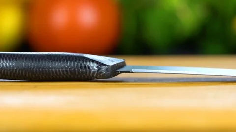 A man takes a knife Stock-Footage 85225515