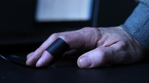 Man Takes Lie Detector/ Polygraph Test In Interrogation, Cinematic Stock Footage 167080200