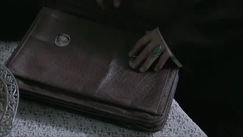 Man takes out letter of commitment 스톡 동영상 249511581