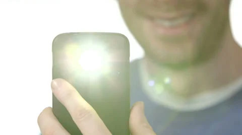 Man takes photo using cellphone 스톡 동영상 37324704