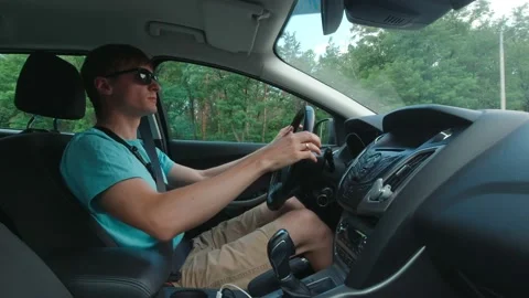 Man Takes Off Sunglasses Stock Footage 156723064