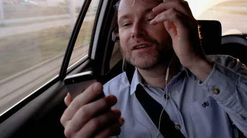 Man Taking Glasses Off His Head and Dialing a Number Stock Footage 88530222