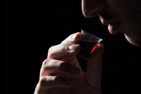 Man Taking Lords Supper Stock Photos