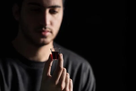 Man Taking Lords Supper Stock Photos