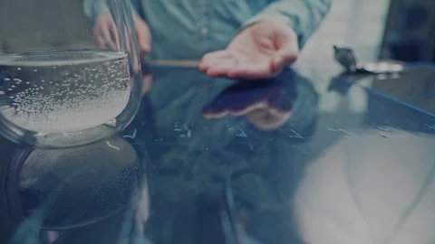 Man Taking Medication at Home With Capsule and Glass of Water Stock Footage 340503558