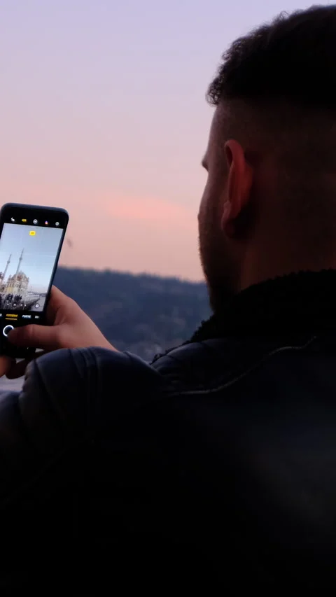 Man Taking Photo Stock Footage 296602361