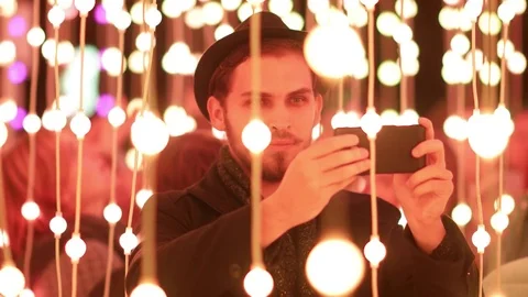 Man Taking a Selfie Stock Footage 81494214
