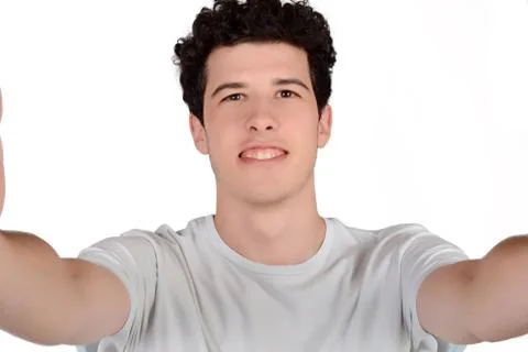 Man taking a selfie. Stock Photos