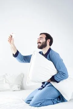 Man Taking a Selfie Stock Photos